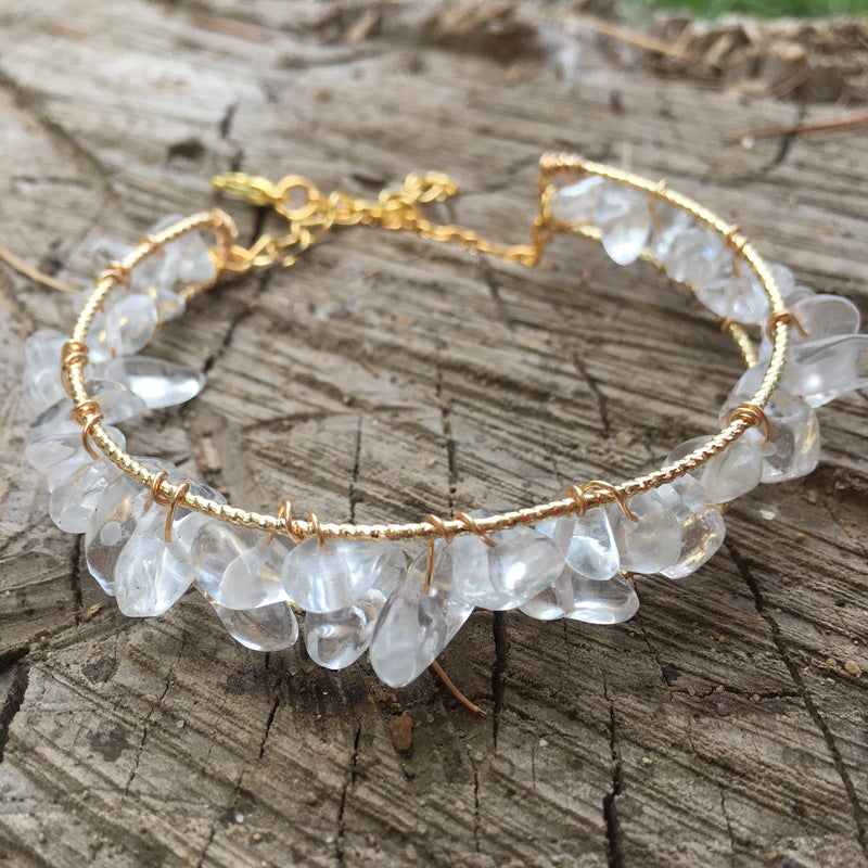 Fashion Jewelry Natural Crystal Bracelet DIY