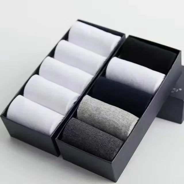 10 Paar Herren Socken aus reiner Baumwolle weiche Business Socken