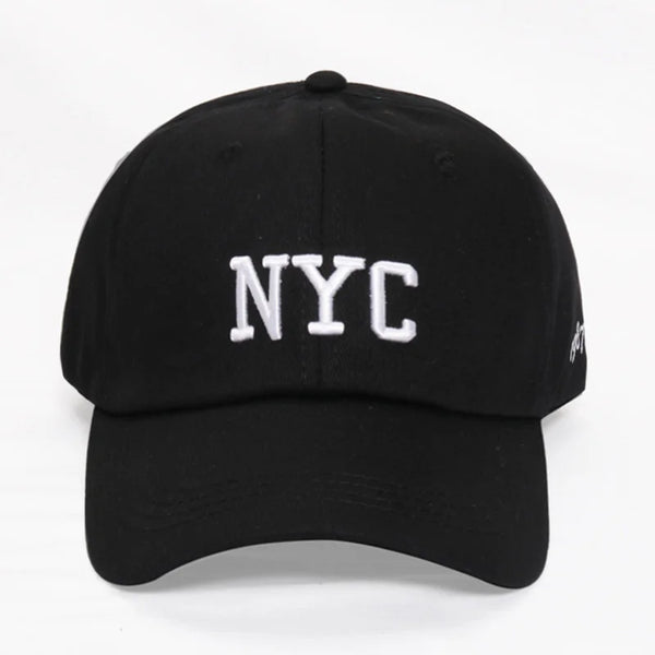 Unisex NYC Bestickte Baseball Kappe  Hysterese Hut Baumwolle USA Kpop Hip Hop