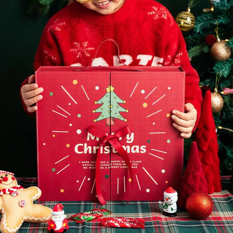 DIY Weihnachts-Adventskalender-Box mit 24 Geschenkverpackungsboxen, Adventskalender-Box für Kinder