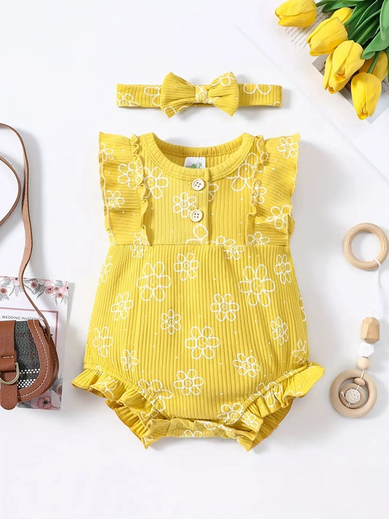 Little Maven Baby Summer Romper 2-piece
