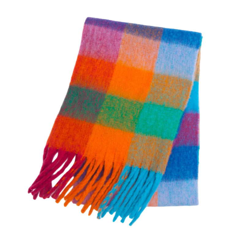 Warmer Kaschmir-Imitat Schal Langer Pashmina Foulard für Damen