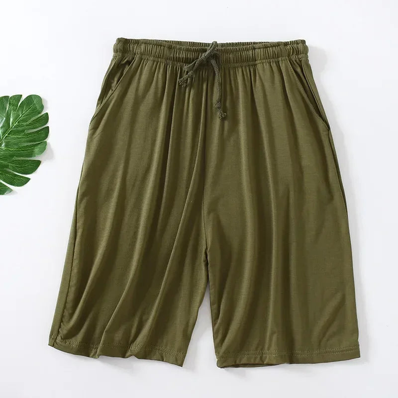 Herren Modal Baumwolle Shorts weiche Fünf-Punkt-Design Übergröße