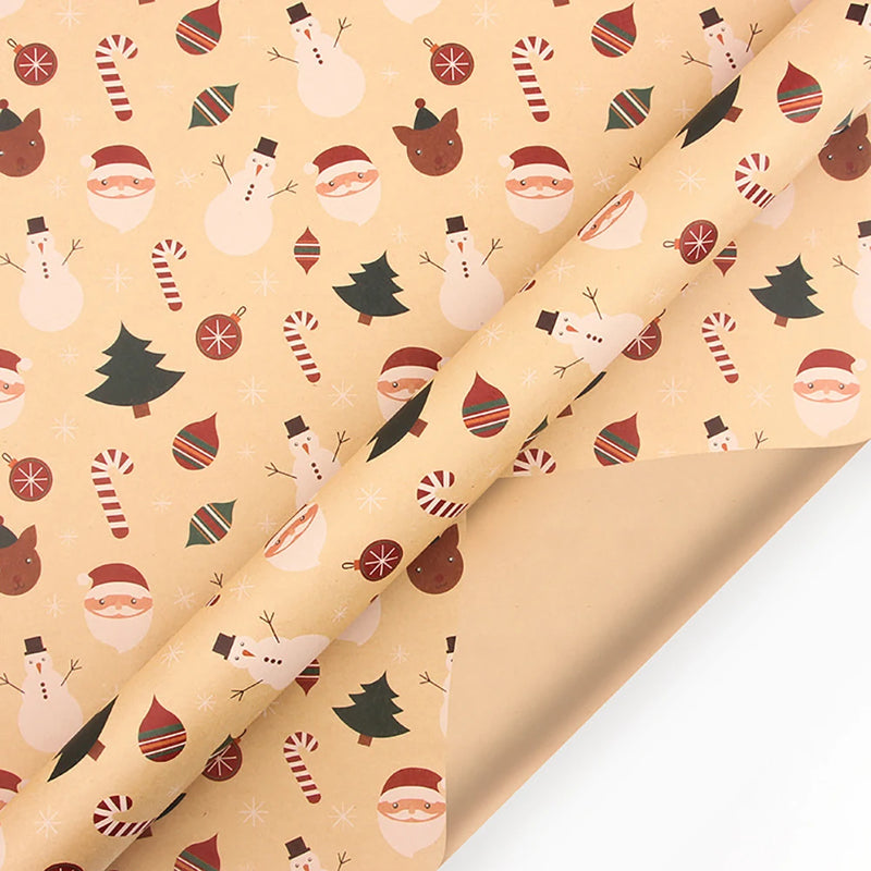 Retro Weihnachtselement Geschenkpapier DIY Geschenkverpackung