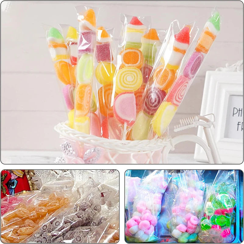 Klare Lange Süßigkeiten Zellophan Tüten Kekse Lollipop Plastiktüten