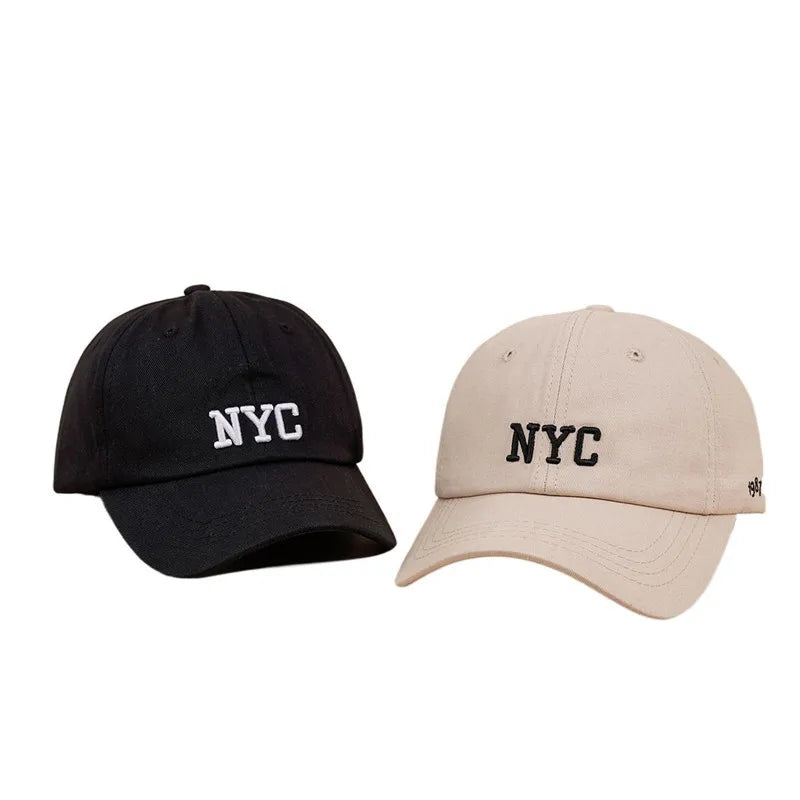 Unisex NYC Bestickte Baseball Kappe  Hysterese Hut Baumwolle USA Kpop Hip Hop