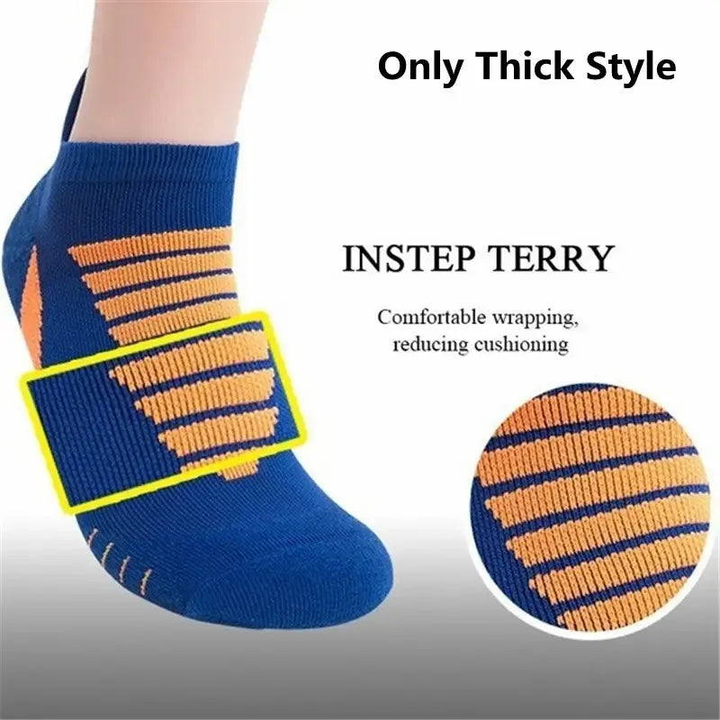 5 Paar Herren Laufsport Socken schnell trocknende rutsch feste Boots Sport Socken