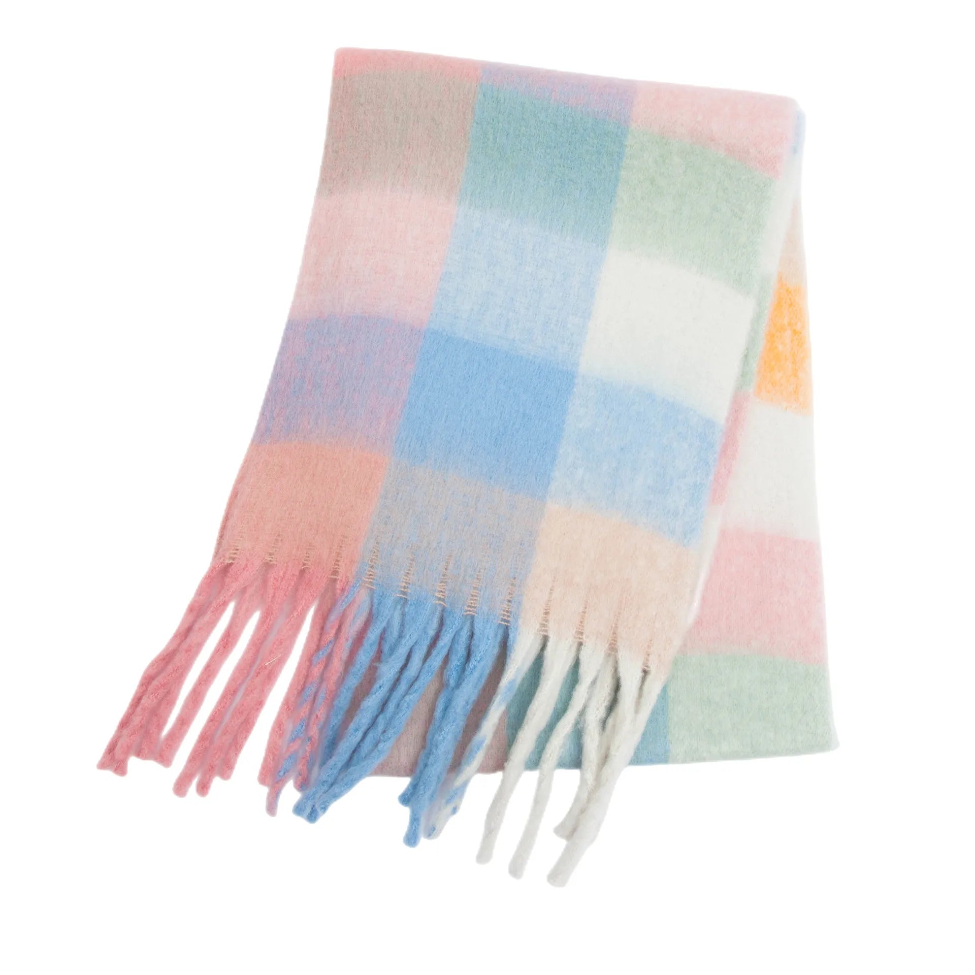Warmer Kaschmir-Imitat Schal Langer Pashmina Foulard für Damen
