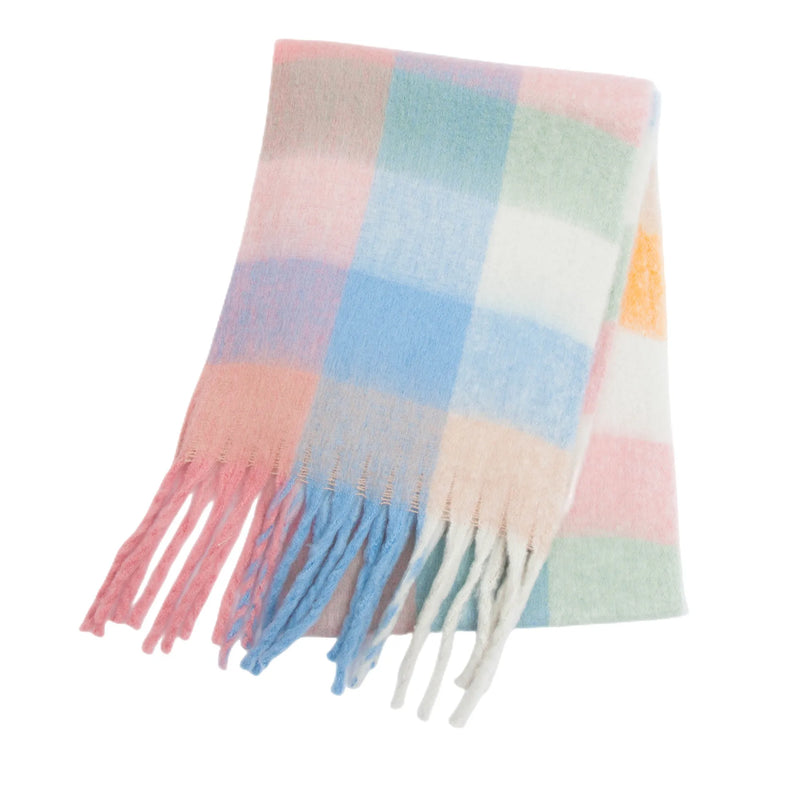 Warmer Kaschmir-Imitat Schal Langer Pashmina Foulard für Damen