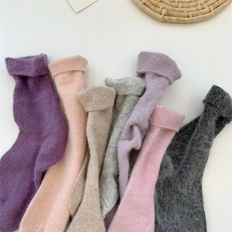 Damen Winter Socken aus Kaninchenhaar