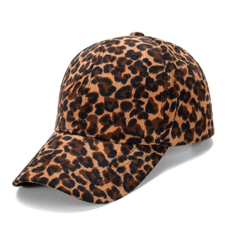 Unisex Leopard Print Baseball Cap Hip Hop Snapback Kappe