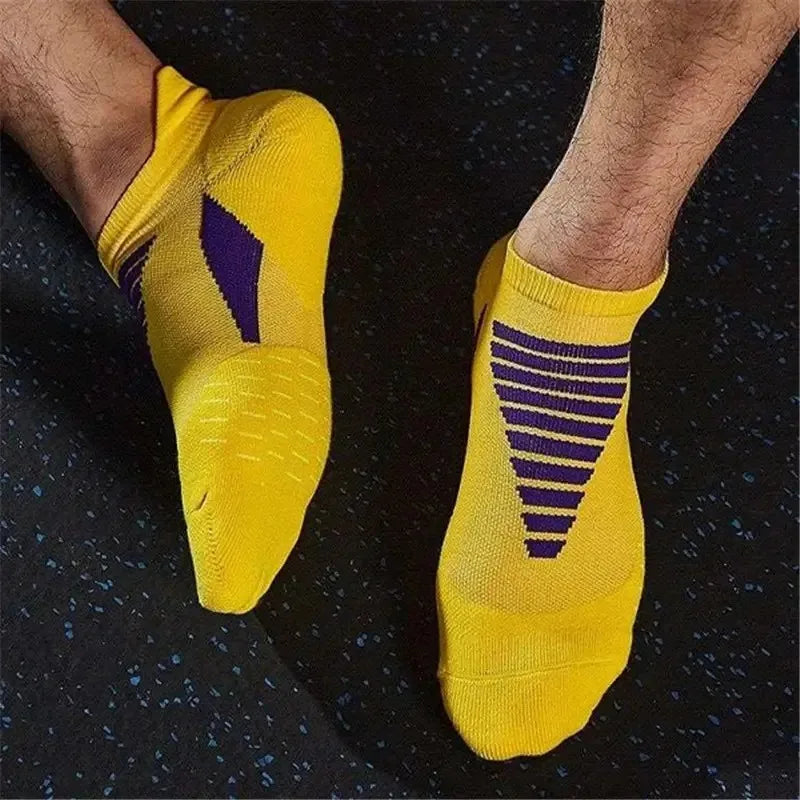 5 Paar Herren Laufsport Socken schnell trocknende rutsch feste Boots Sport Socken