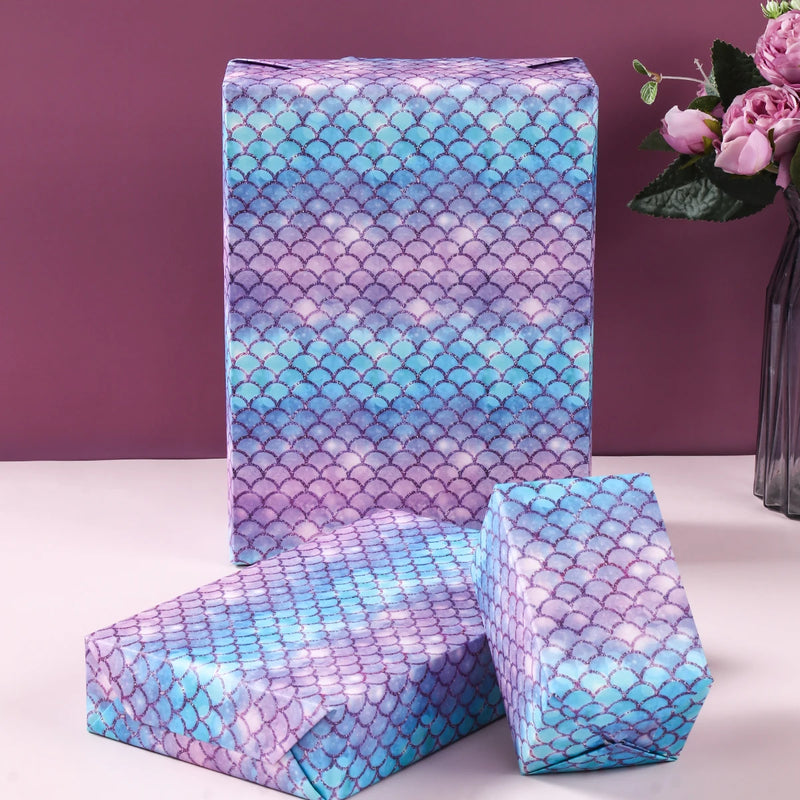 Meerjungfrau DIY Geschenkpapier