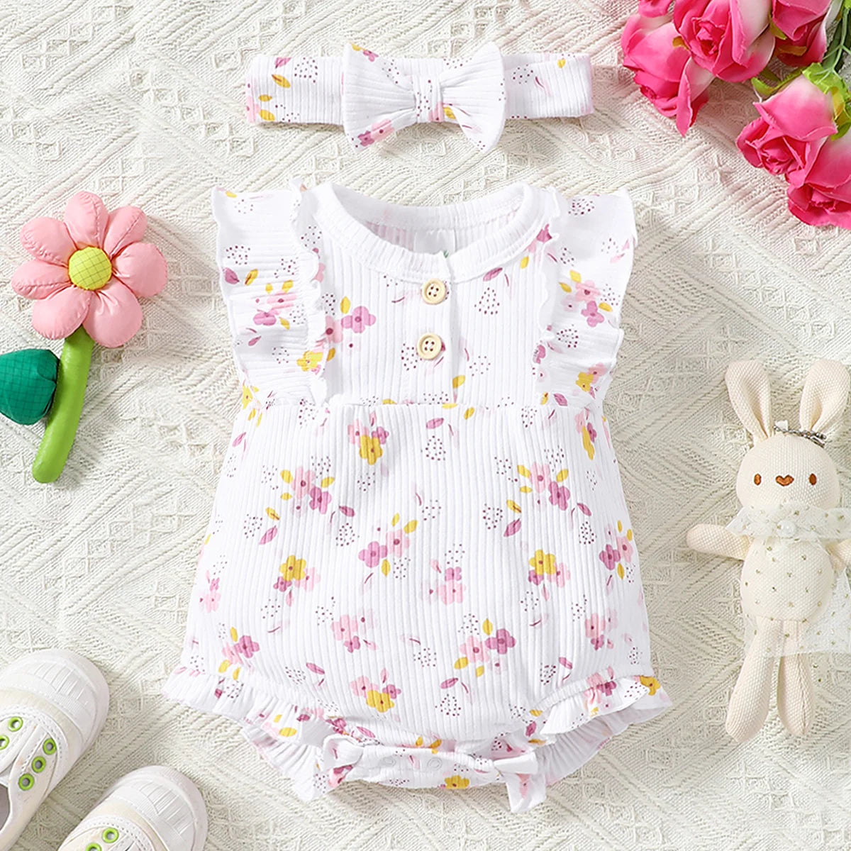 Little Maven Baby Summer Romper 2-piece