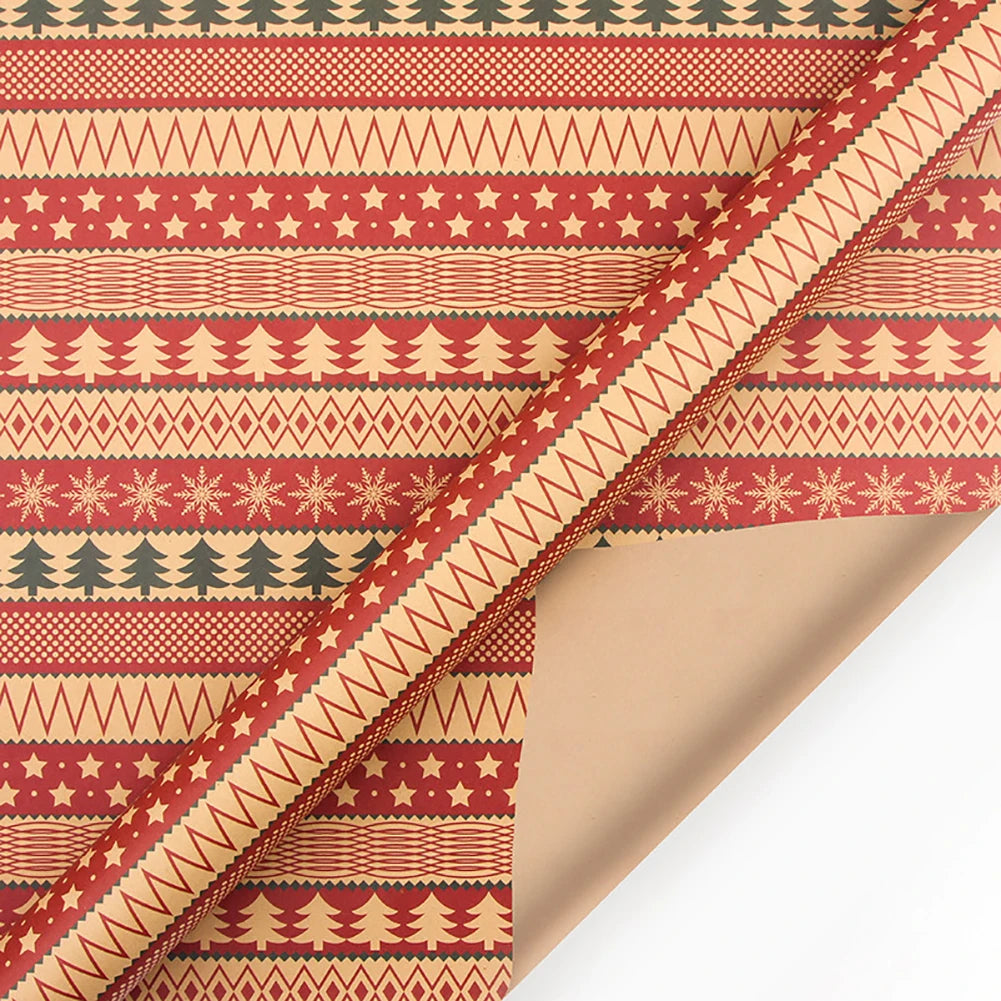 Retro Weihnachtselement Geschenkpapier DIY Geschenkverpackung