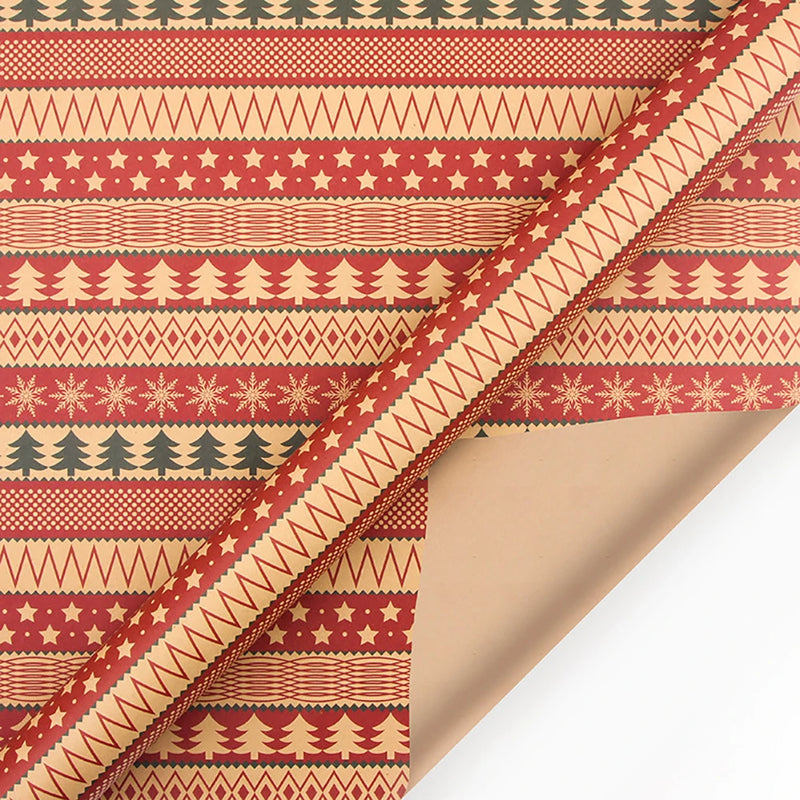 Retro Weihnachtselement Geschenkpapier DIY Geschenkverpackung
