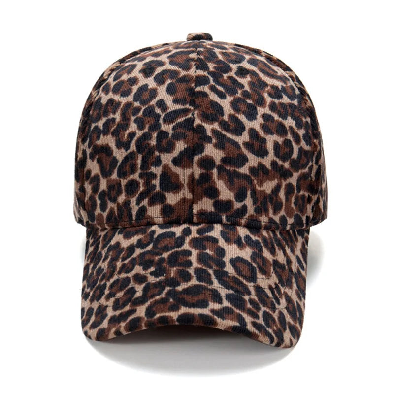 Unisex Leopard Print Baseball Cap Hip Hop Snapback Kappe