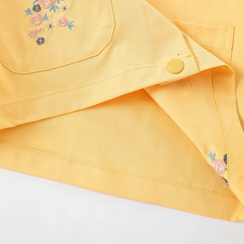 Little Maven  Baby Mädchen niedlichen Umlegekragen Jacke Stickerei Blume