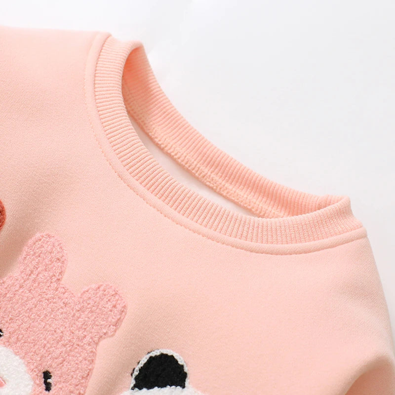 Little Maven Mädchen Sweatshirt mit warmen Fleece