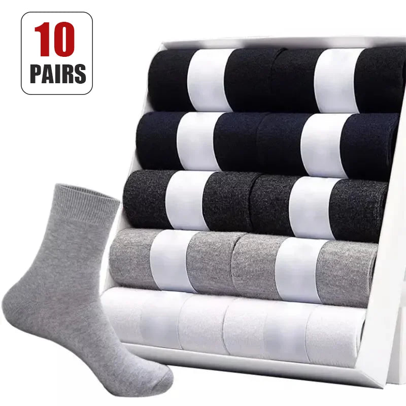 10 Paar Business Mid Tube Herren Socken