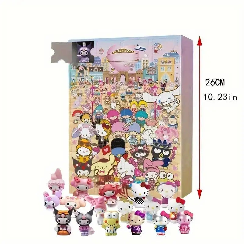 Miniso Sanrio Weihnachts Adventskalender Anime Figuren Modelle