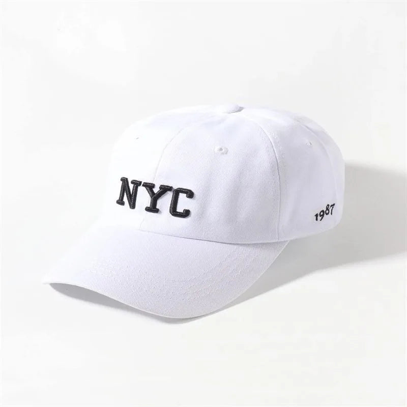 Unisex NYC Bestickte Baseball Kappe Hut Baumwolle USA Hip Hop