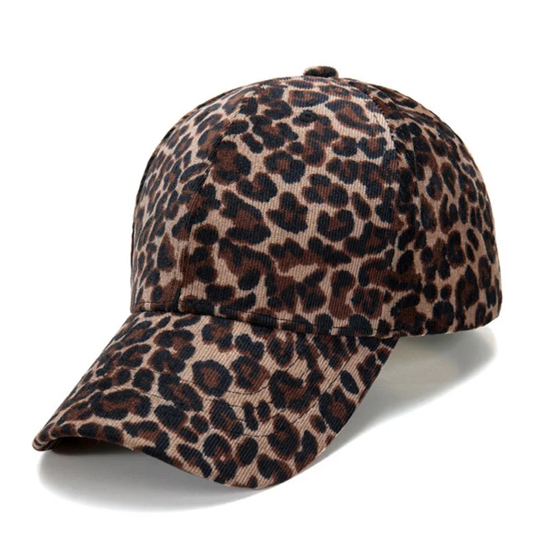 Unisex Leopard Print Baseball Cap Hip Hop Snapback Kappe