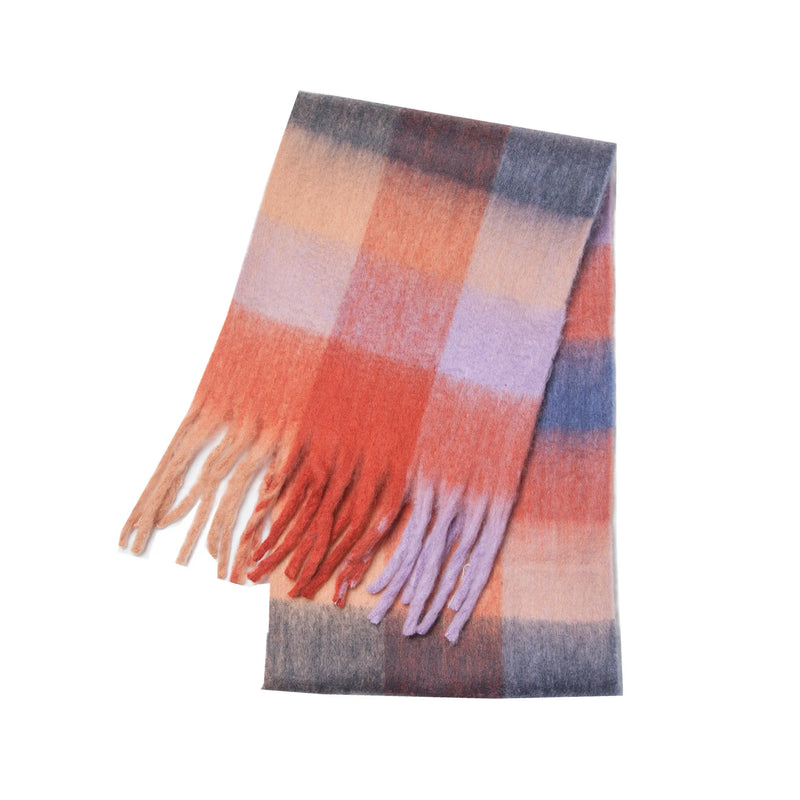 Warmer Kaschmir-Imitat Schal Langer Pashmina Foulard für Damen