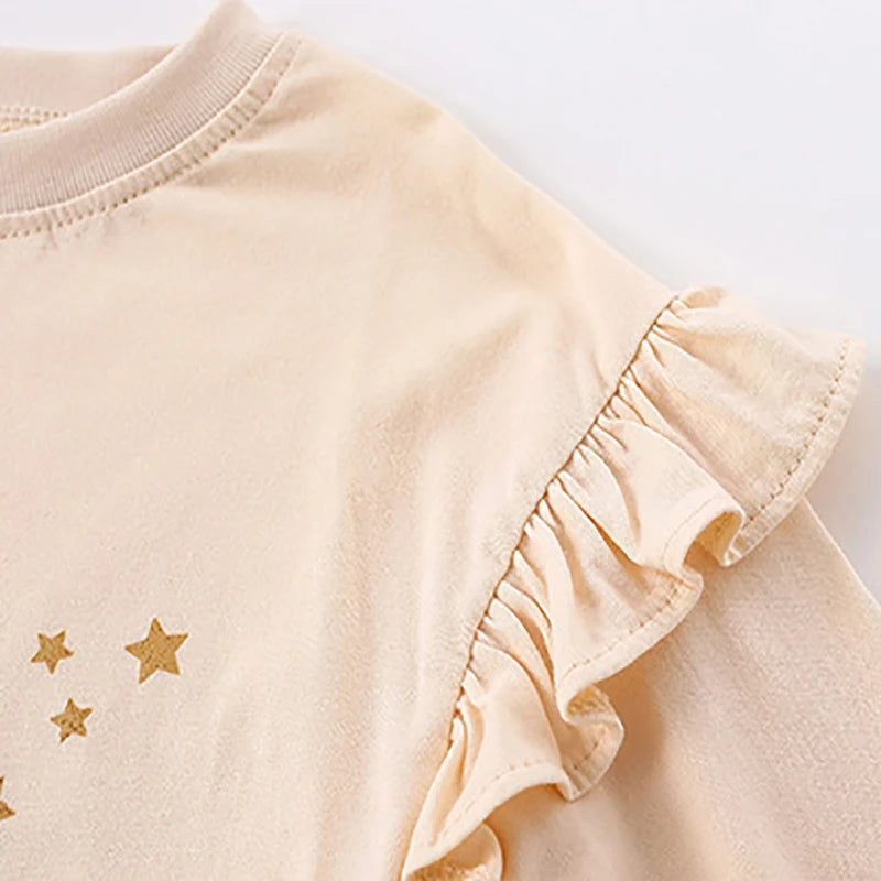 Little Maven Baby Mädchen Oberteil Top Cartoon Mond