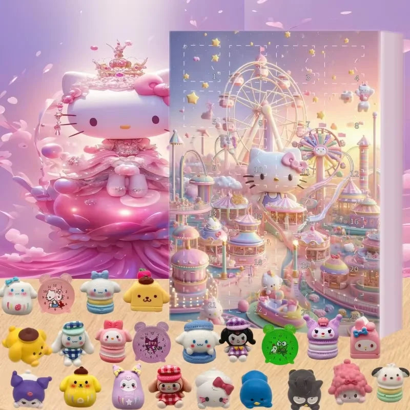 Miniso Sanrio Weihnachts Adventskalender Anime Figuren Modelle