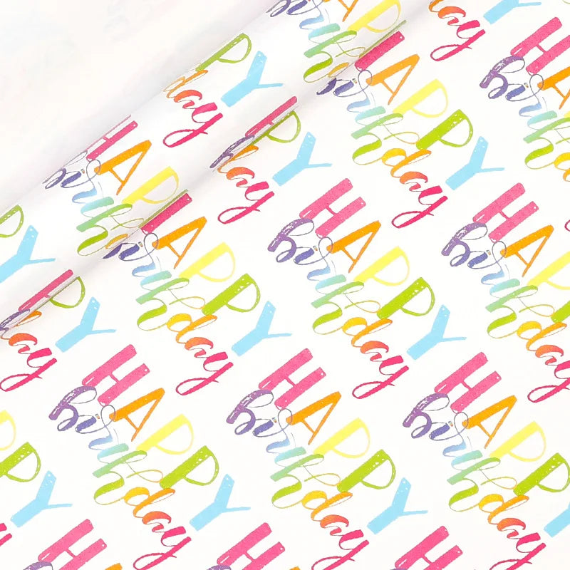 Geschenkpapierrolle Geburtstag "Happy Birthday"