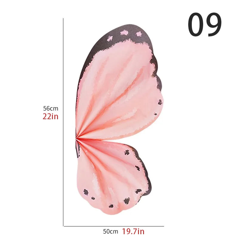 Schmetterlingsflügelförmiges Blumenstrauß-Geschenkpapier Kristall Transparent DIY