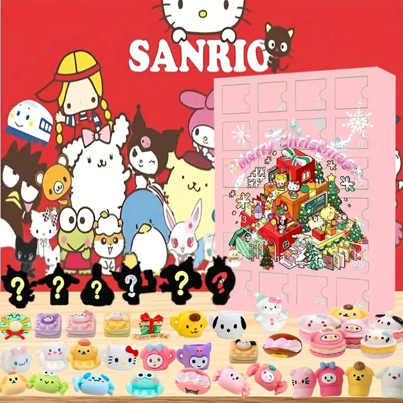 Miniso Sanrio Weihnachts Adventskalender Anime Figuren Modelle