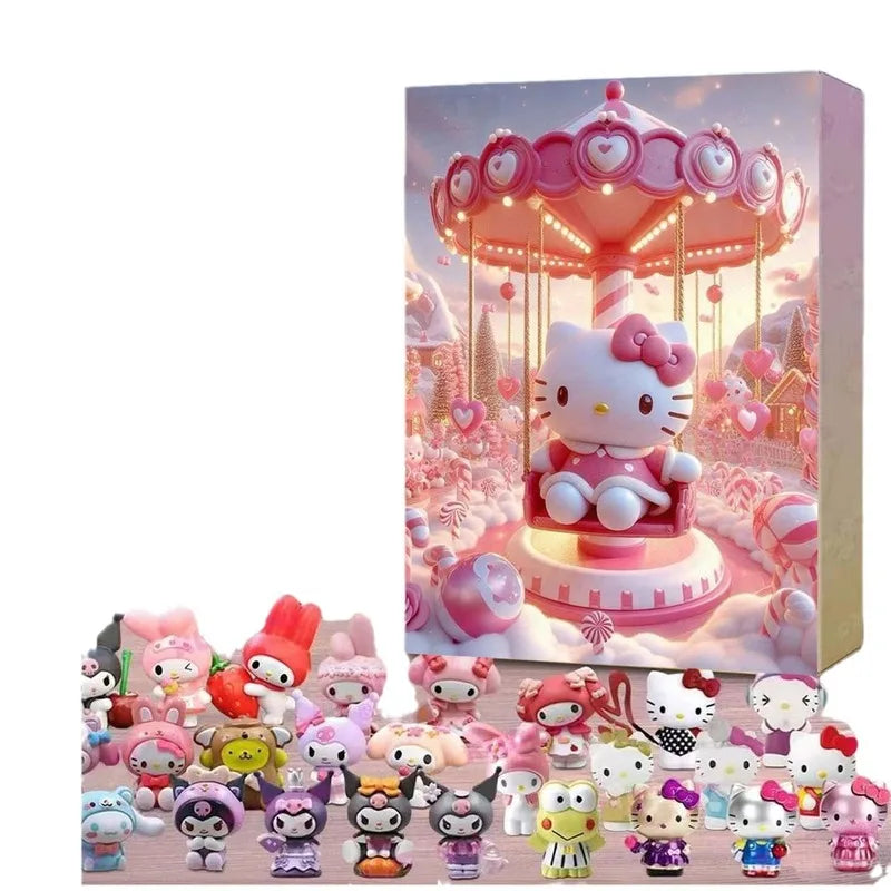 Miniso Sanrio Weihnachts Adventskalender Anime Figuren Modelle