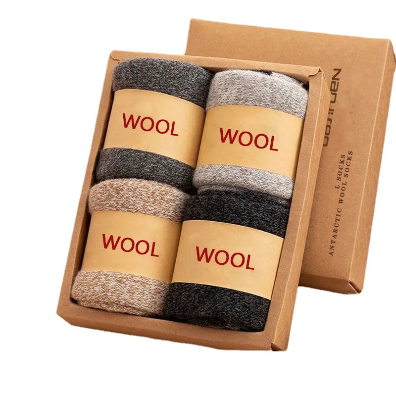 2 Paar hochwertige Merinowolle Socken super dicke Wolle