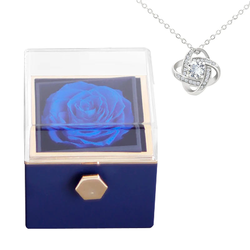 Rotating jewelry box "Infinity Rose" for jewelry