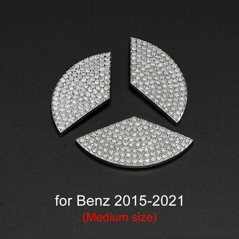 Auto Bling Lenkrad Logo Aufkleber Strass