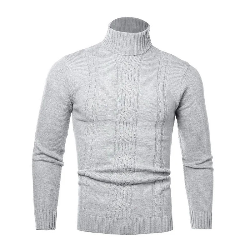 Herren Casual Rollkragen Pullover
