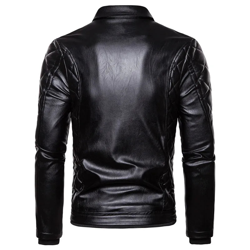 Herren Motorrad Bomber Leder Jacke mit Umlege Pelzkragen