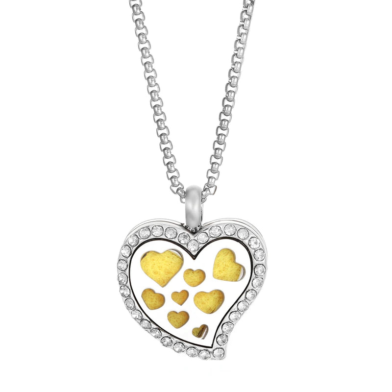 Duftschmuck Anhänger Herzförmig Aroma Therapie Parfüm Medaillon Diffusor Halskette