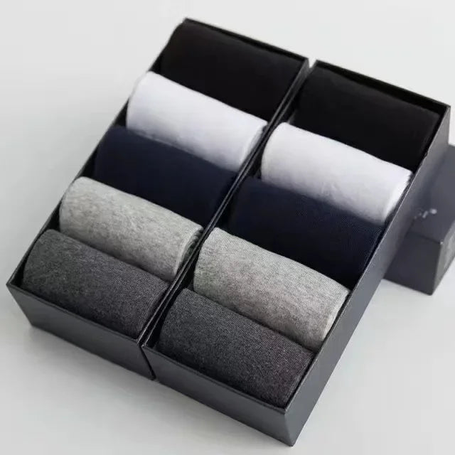 10 Paar Herren Socken aus reiner Baumwolle weiche Business Socken