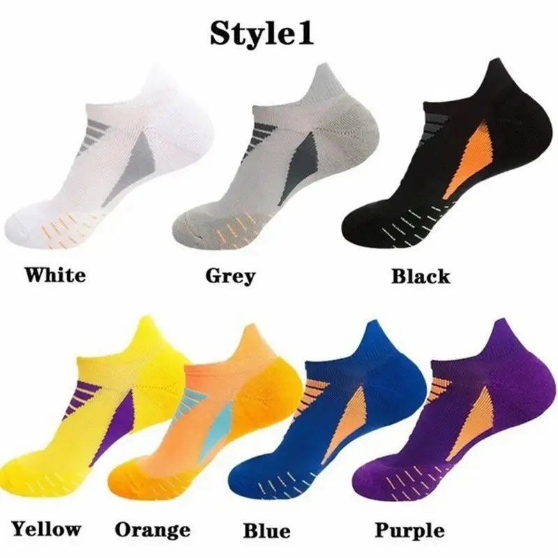 5 Paar Herren Laufsport Socken schnell trocknende rutsch feste Boots Sport Socken