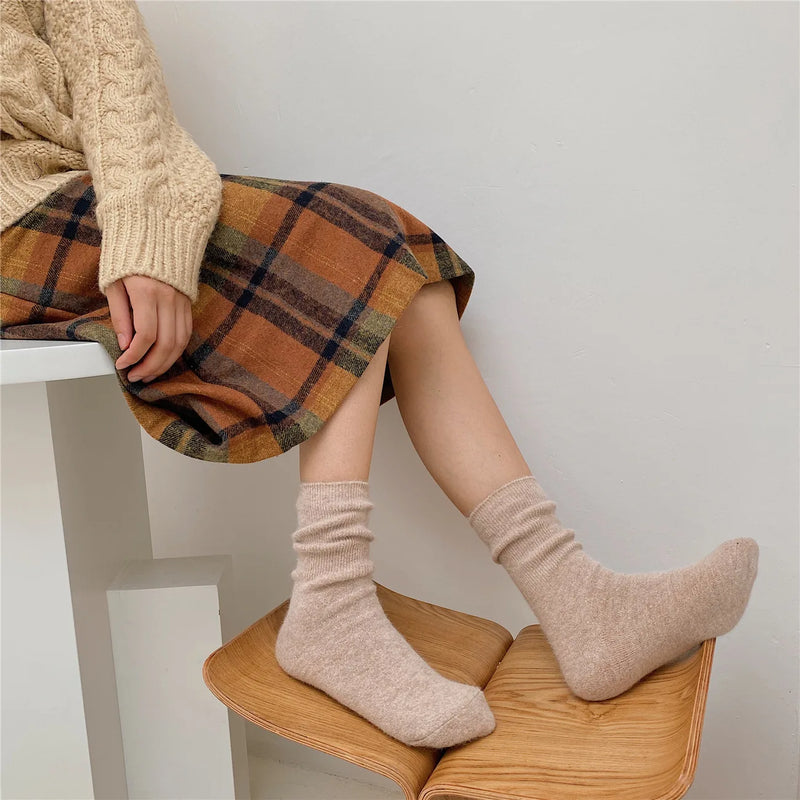 Damen Winter Socken aus Kaninchenhaar