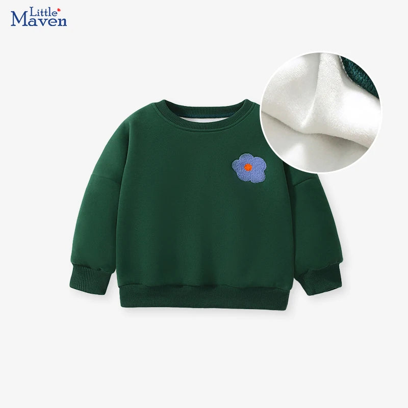 Little Maven warmer Fleece Sweatshirt für Mädchen