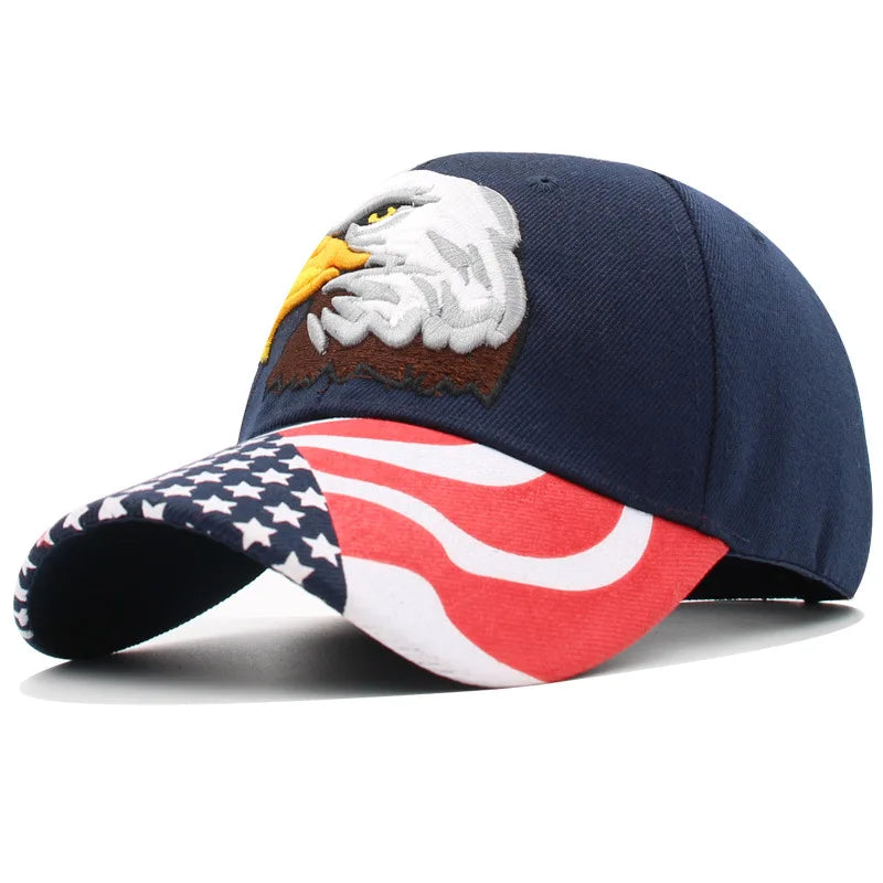 Men's Animal Baseball Cap Patriotic American Bald Eagle