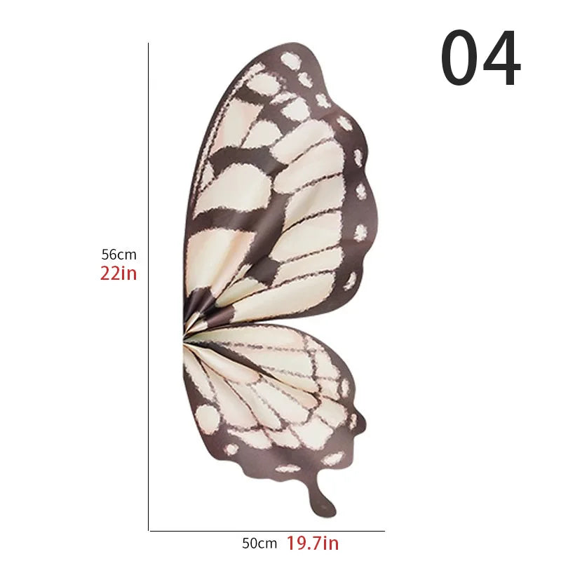 Schmetterlingsflügelförmiges Blumenstrauß-Geschenkpapier Kristall Transparent DIY