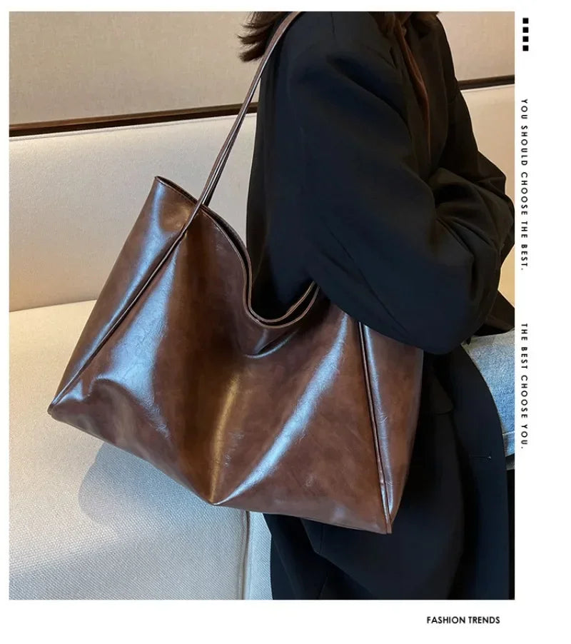 Vintage Umhängetasche große Handtasche für Damen