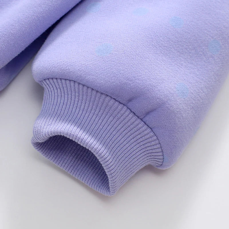 Little Maven Baby Mädchen Sweatshirt warmer Fleece Cartoon Schnecke