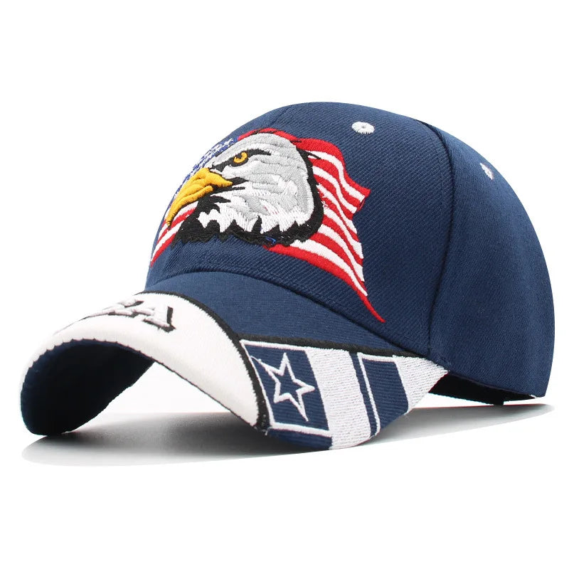 Men's Animal Baseball Cap Patriotic American Bald Eagle