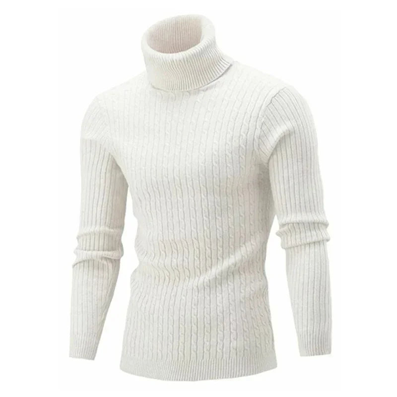Men's casual turtleneck sweater